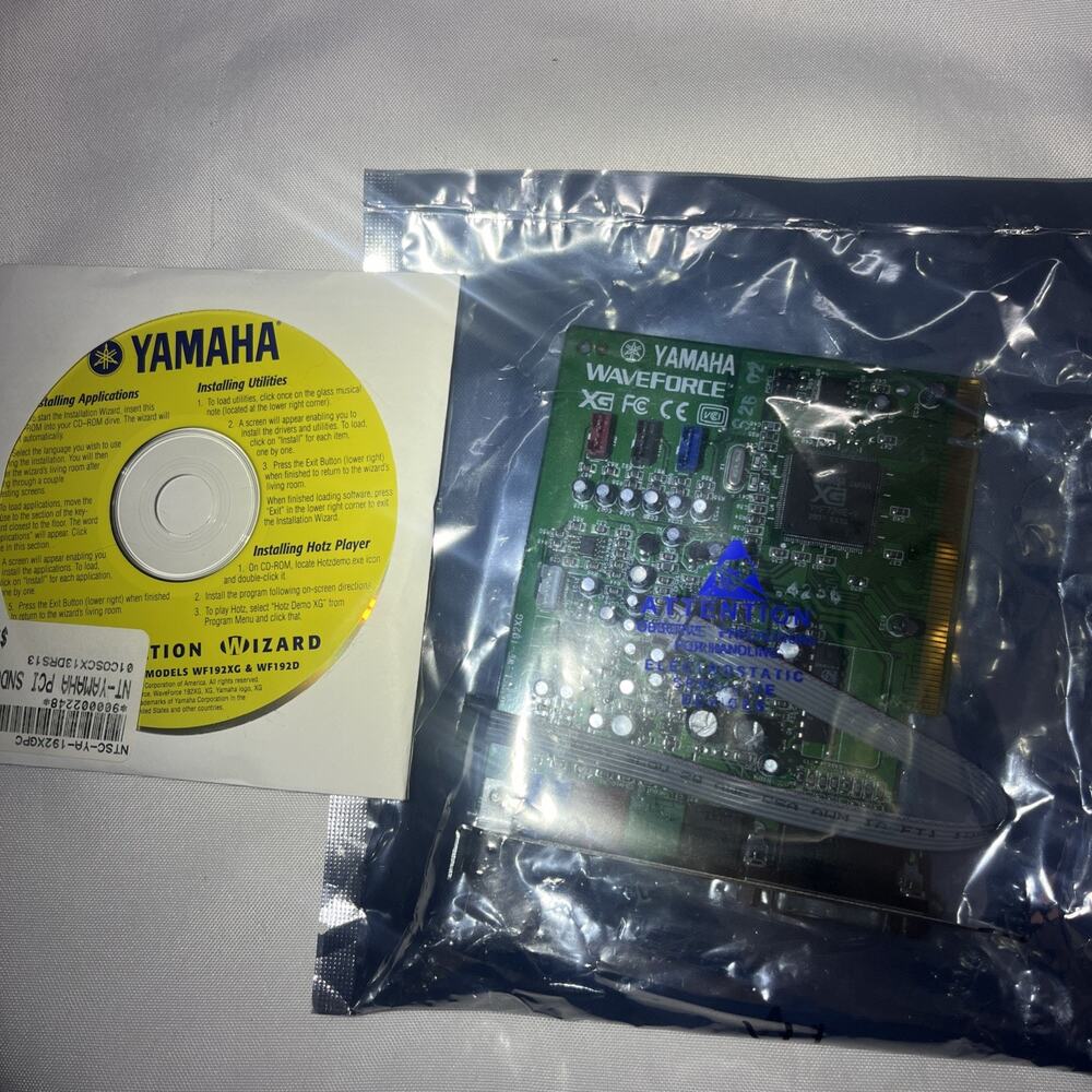 NEW SEALED PCI Retro Soundcard Yamaha Waveforce WF-192XG w/ Original Driver CD